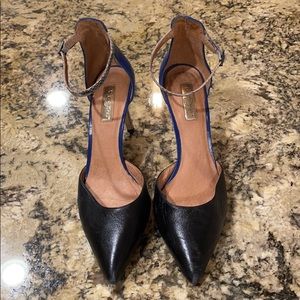 Halogen | Snakeskin & Leather Pointy Toe Heels